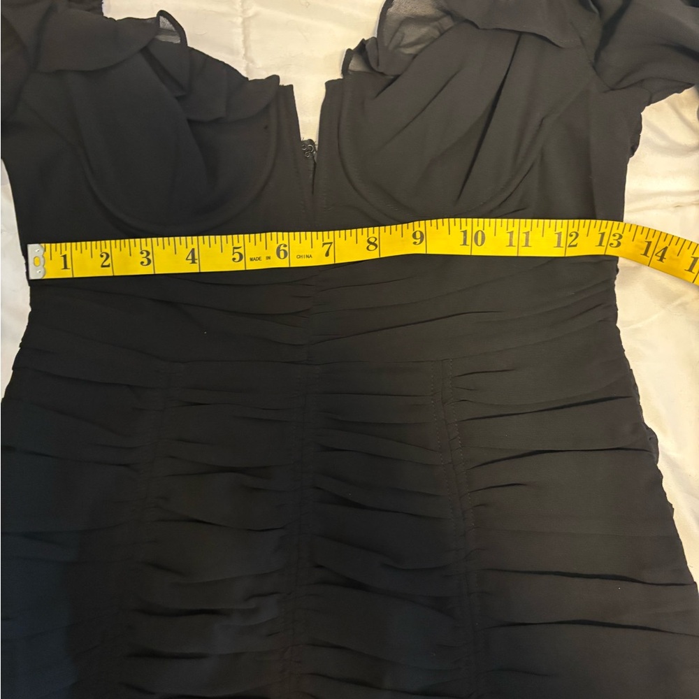 ASTR THE LABEL CARMELLA
SWEETHEART RUCHED LONG SLEEVE
MINI DRESS SMALL - Picture 8 of 11
